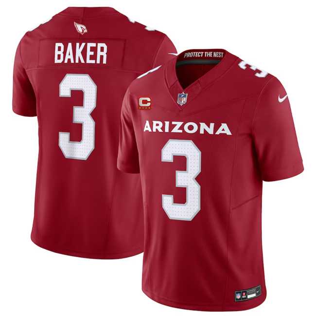 Men & Women & Youth Arizona Cardinals #3 Budda Baker Red 2023 F.U.S.E. With 4-Star C Patch Vapor Untouchable F.U.S.E. Limited Football Stitched Jersey->arizona cardinals->NFL Jersey